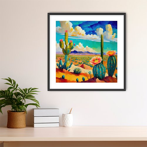 Desert Bloom - Art Print - Metal Poster - Canvas Wrap - Premium Framed Art Print