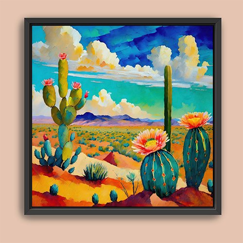 Desert Bloom - Art Print - Metal Poster - Canvas Wrap - Premium Framed Art Print