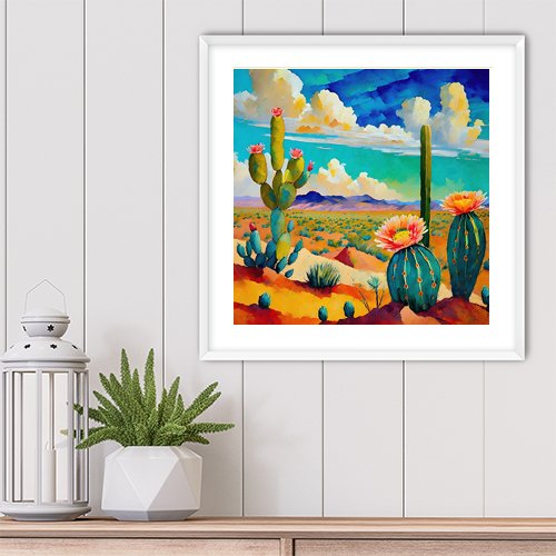 Desert Bloom - Art Print - Metal Poster - Canvas Wrap - Premium Framed Art Print