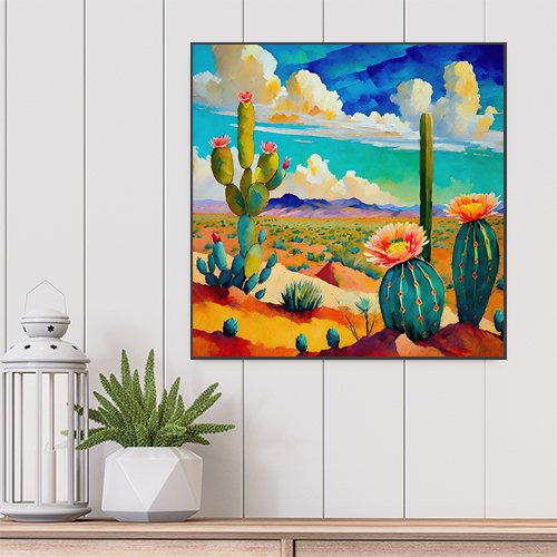 Desert Bloom - Art Print - Metal Poster - Canvas Wrap - Premium Framed Art Print