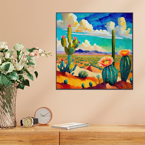 Desert Bloom - Art Print - Metal Poster - Canvas Wrap - Premium Framed Art Print