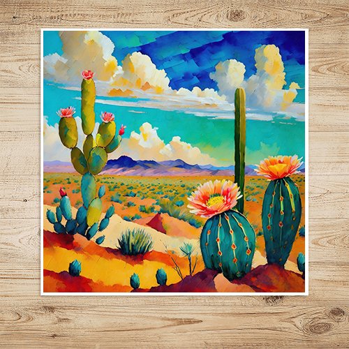 Desert Bloom - Art Print - Metal Poster - Canvas Wrap - Premium Framed Art Print