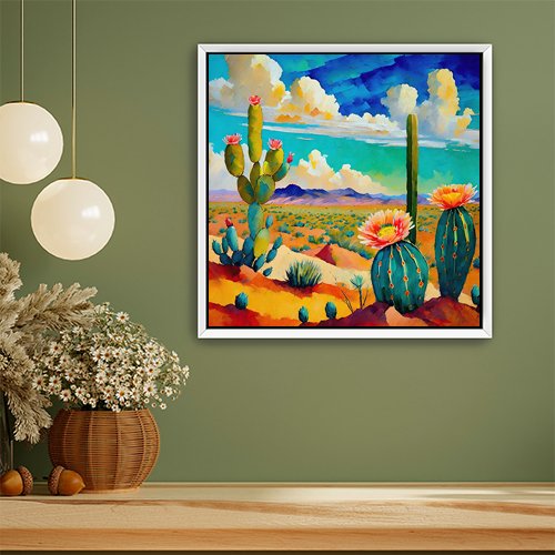 Desert Bloom - Art Print - Metal Poster - Canvas Wrap - Premium Framed Art Print