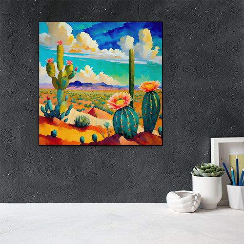 Desert Bloom - Art Print - Metal Poster - Canvas Wrap - Premium Framed Art Print