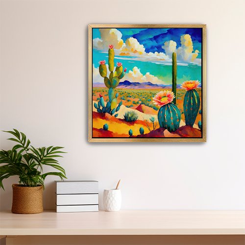 Desert Bloom - Art Print - Metal Poster - Canvas Wrap - Premium Framed Art Print