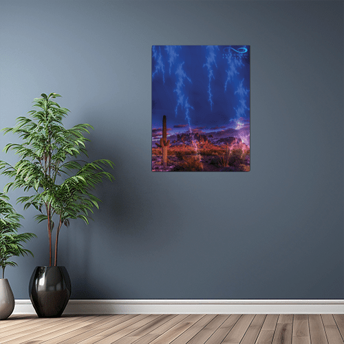 Desert Lightning - Art Print - Metal Poster - Canvas Wrap - Premium Framed Art Print