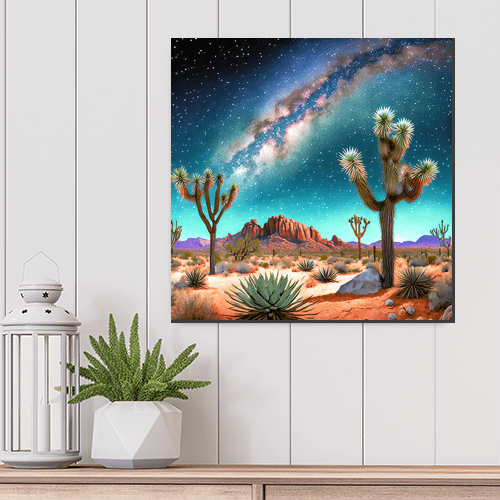 Desert Milkyway - Art Print - Metal Poster - Canvas Wrap - Premium Framed Art Print