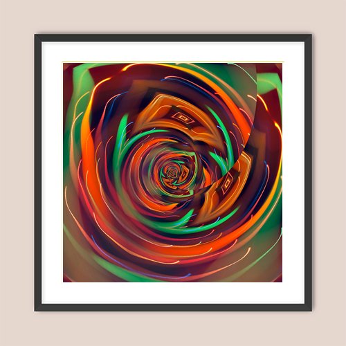 Electric Rose - Art Print - Metal Poster - Canvas Wrap - Premium Framed Art Print