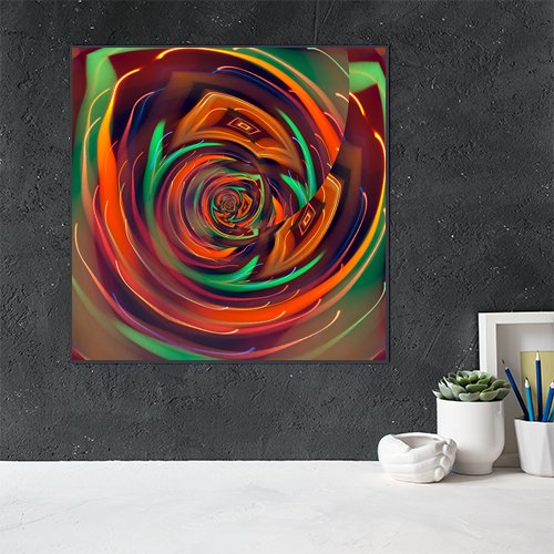 Electric Rose - Art Print - Metal Poster - Canvas Wrap - Premium Framed Art Print