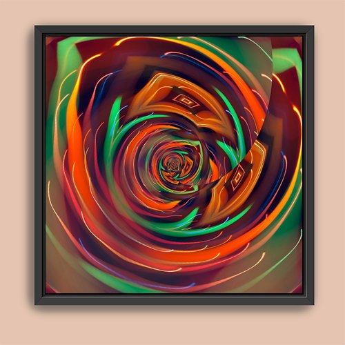 Electric Rose - Art Print - Metal Poster - Canvas Wrap - Premium Framed Art Print