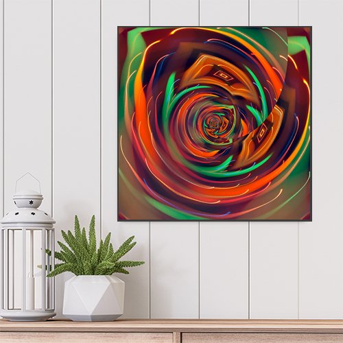 Electric Rose - Art Print - Metal Poster - Canvas Wrap - Premium Framed Art Print