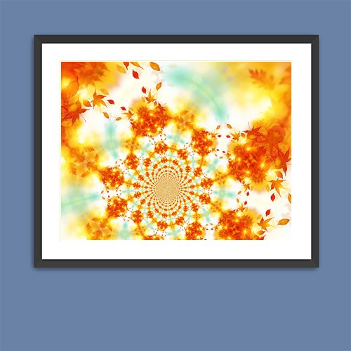 Fall Fractals - Art Print - Metal Poster - Canvas Wrap - Premium Framed Art Print