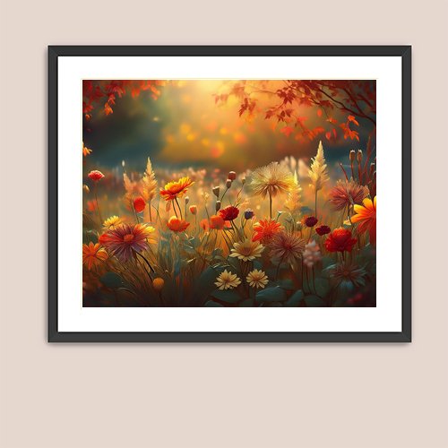 Fall Sunset - Art Print - Metal Poster - Canvas Wrap - Premium Framed Art Print