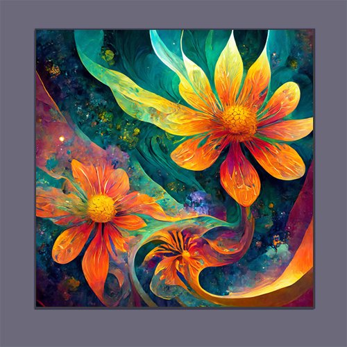 Flowers of Wonder - Art Print - Metal Poster - Canvas Wrap - Premium Framed Art Print