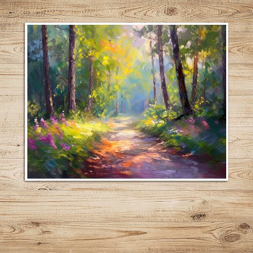 Forest Path - Art Print - Metal Poster - Canvas Wrap - Premium Framed Art Print