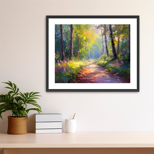 Forest Path - Art Print - Metal Poster - Canvas Wrap - Premium Framed Art Print