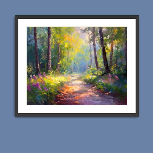 Forest Path - Art Print - Metal Poster - Canvas Wrap - Premium Framed Art Print