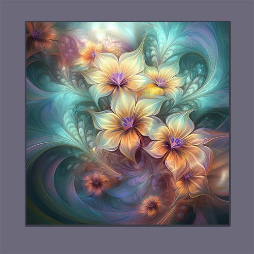 Fractal Bouquet - Art Print - Metal Poster - Canvas Wrap - Premium Framed Art Print