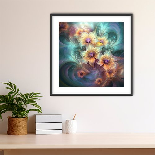 Fractal Bouquet - Art Print - Metal Poster - Canvas Wrap - Premium Framed Art Print