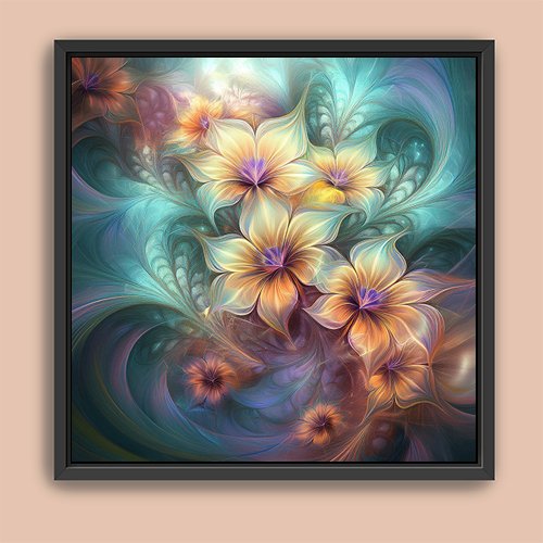 Fractal Bouquet - Art Print - Metal Poster - Canvas Wrap - Premium Framed Art Print