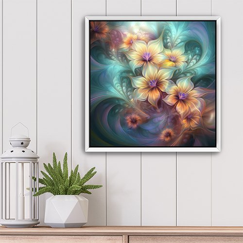 Fractal Bouquet - Art Print - Metal Poster - Canvas Wrap - Premium Framed Art Print