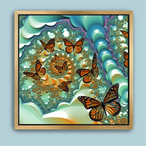 Fractal Butterflies - Art Print - Metal Poster - Canvas Wrap - Premium Framed Art Print