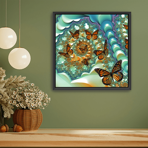 Fractal Butterflies - Art Print - Metal Poster - Canvas Wrap - Premium Framed Art Print