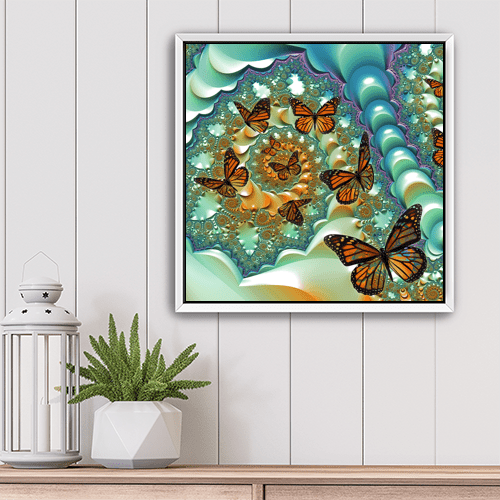 Fractal Butterflies - Art Print - Metal Poster - Canvas Wrap - Premium Framed Art Print