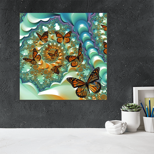 Fractal Butterflies - Art Print - Metal Poster - Canvas Wrap - Premium Framed Art Print