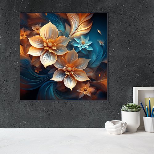 Fractal Flowers - Art Print - Metal Poster - Canvas Wrap - Premium Framed Art Print