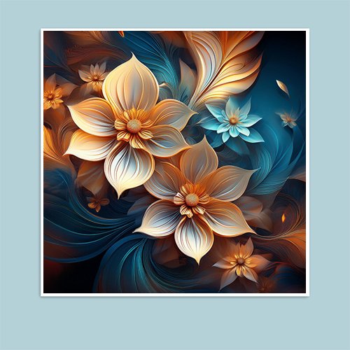 Fractal Flowers - Art Print - Metal Poster - Canvas Wrap - Premium Framed Art Print