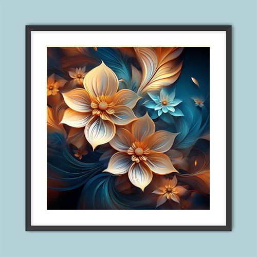 Fractal Flowers - Art Print - Metal Poster - Canvas Wrap - Premium Framed Art Print