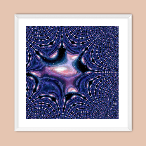 Fractal Galaxy - Art Print - Metal Poster - Canvas Wrap - Premium Framed Art Print