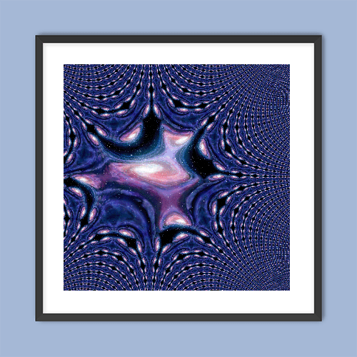 Fractal Galaxy - Art Print - Metal Poster - Canvas Wrap - Premium Framed Art Print