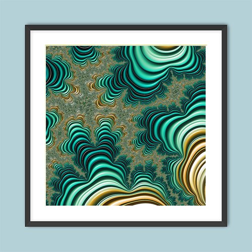 Fractal Ripples - Art Print - Metal Poster - Canvas Wrap - Premium Framed Art Print