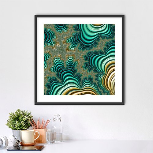 Fractal Ripples - Art Print - Metal Poster - Canvas Wrap - Premium Framed Art Print