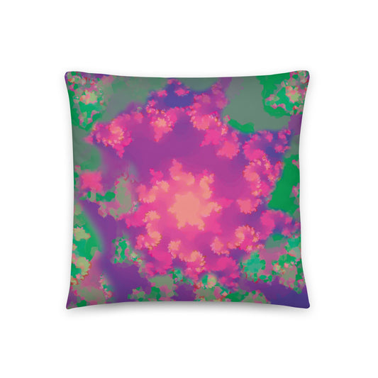 Fractal Rose - Throw Pillow - Premium Pillow