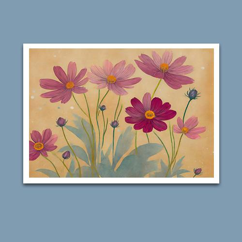 Greeting Card - Cosmos - Premium Greeting Card