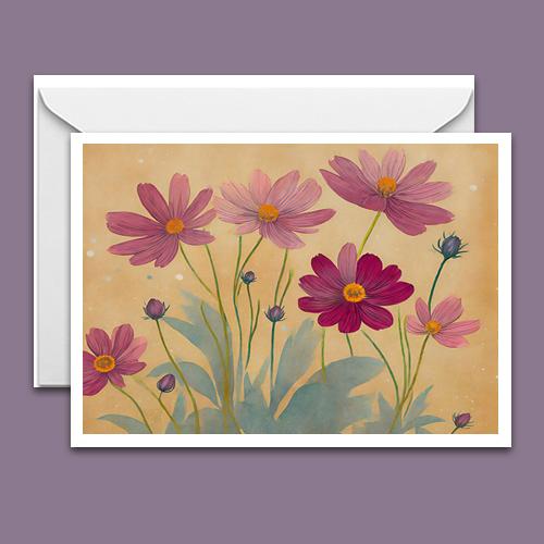 Greeting Card - Cosmos - Premium Greeting Card