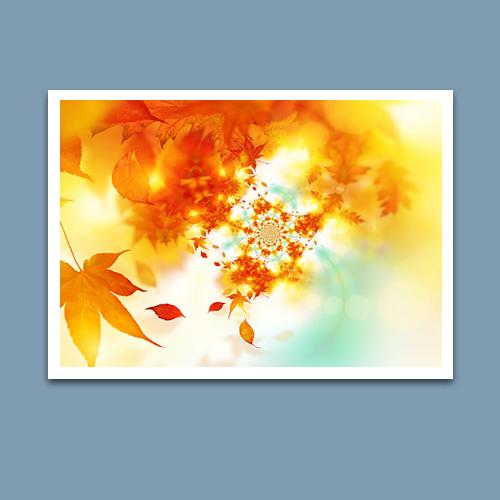 Greeting Card - Fractal Foliage - Premium Greeting Card