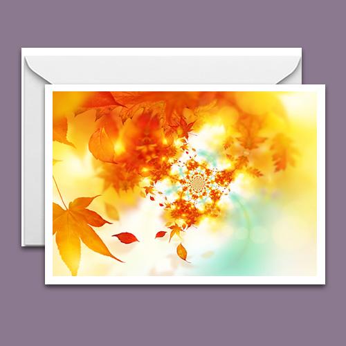 Greeting Card - Fractal Foliage - Premium Greeting Card