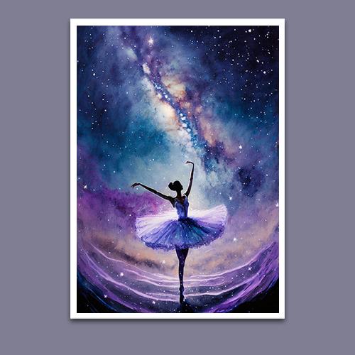 Greeting Card - Intergalactic Ballet - Premium Greeting Card