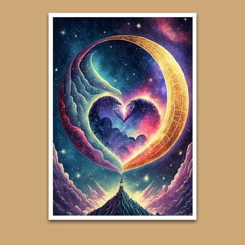 Greeting Card - Love You to the Moon and Back - Premium Greeting Card