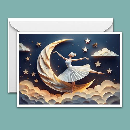 Greeting Card - Moon Dancer - Premium Greeting Card