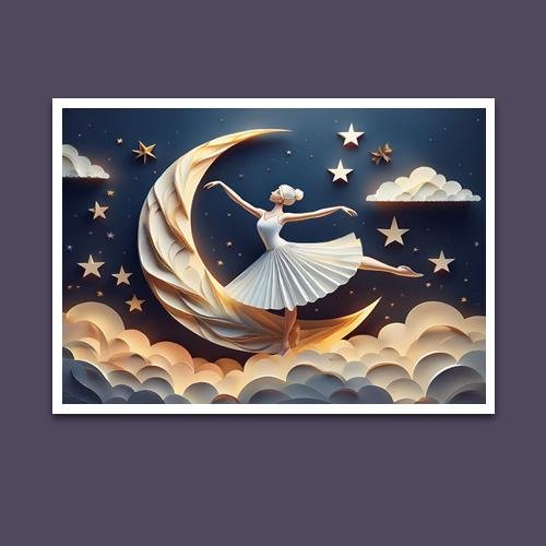 Greeting Card - Moon Dancer - Premium Greeting Card