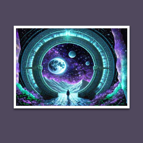 Greeting Card - Moon Gate - Premium Greeting Card