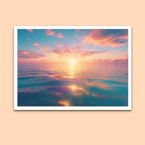 Greeting Card - Ocean Sunrise - Premium Greeting Card