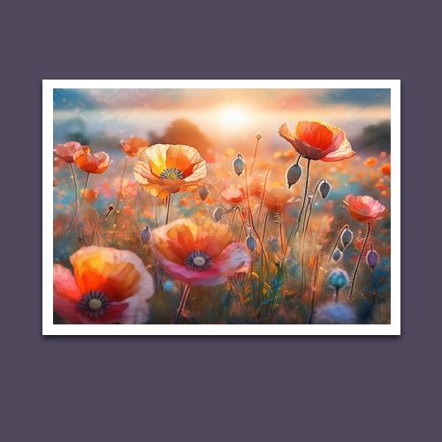 Greeting Card - Poppies - Premium Greeting Card