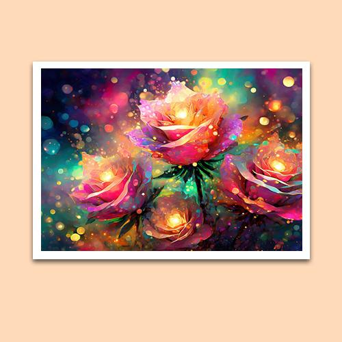 Greeting Card - Roses of Infinity - Premium Greeting Card