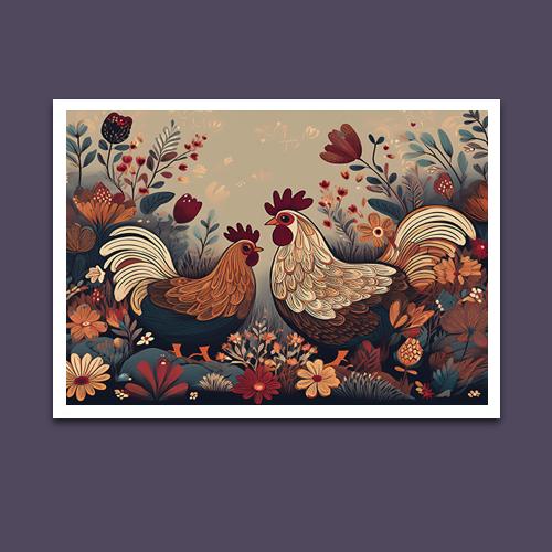 Greeting Card - Rustic Roost - Premium Greeting Card